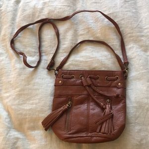 NWT faux leather crossbody bag